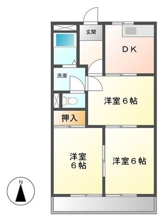 ダイヤマンション B棟の物件間取画像